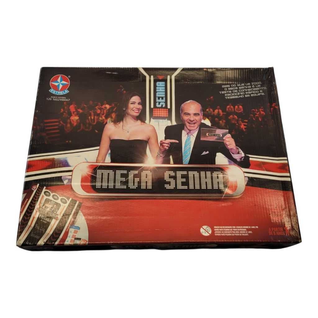 Jogo Mega Senha Completo Estrela Tabuleiro Família Ref3 (Usado)