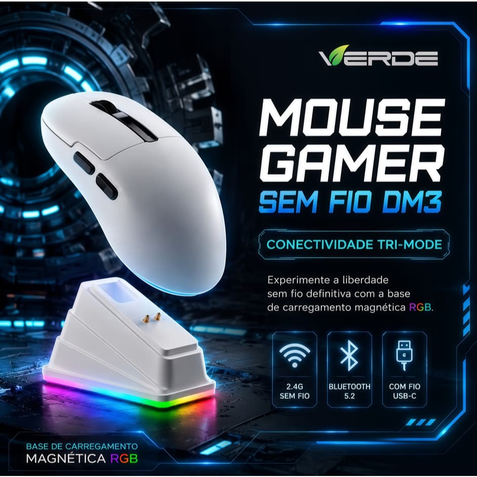Mouse X11 Sem Fio Bluetooth Gamer Sem Fio Com Adesivo Bluetooth Usb 3 em 1