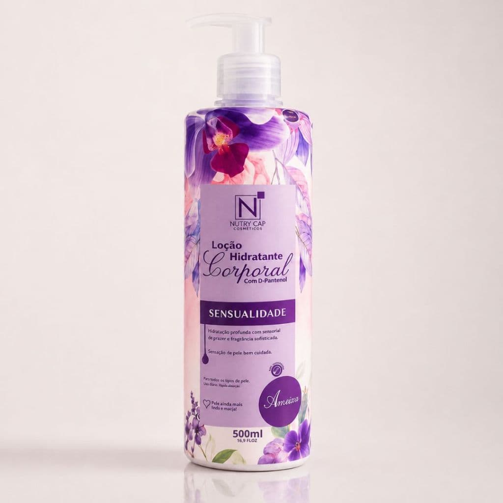 Loção Hidratante Corporal Nutry Cap 500ml - Hidratação Profunda e Fragrância Sensualidade