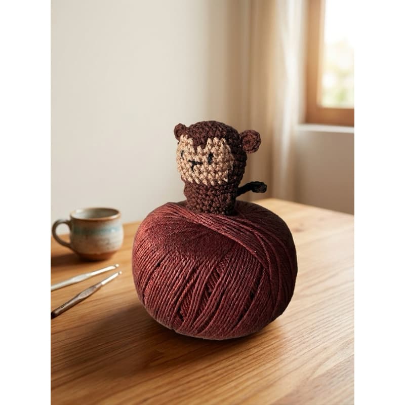 Kit 10 chaveiros macaquinhos amigurumi crochê