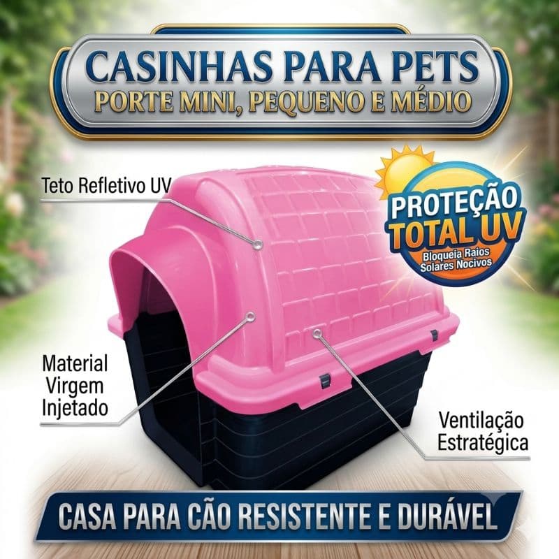 Casinhas Ipoppy Pet – Conforto e Proteção 🐾 porte mini, pequeno e médio