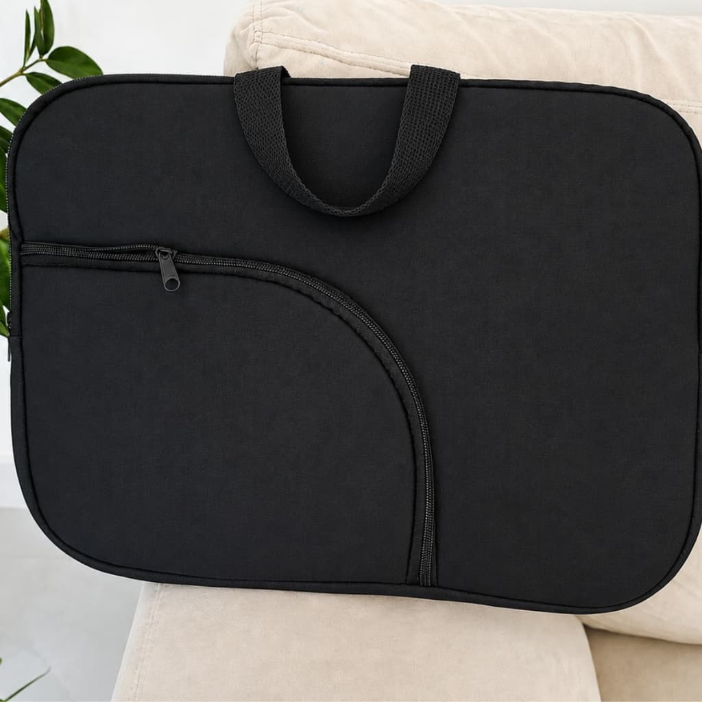 Capa para Notebook Case Luva Bolsa Pasta  Estojo para Notebook 15,6 Polegadas Preta Com Bolso e Sem Bolso