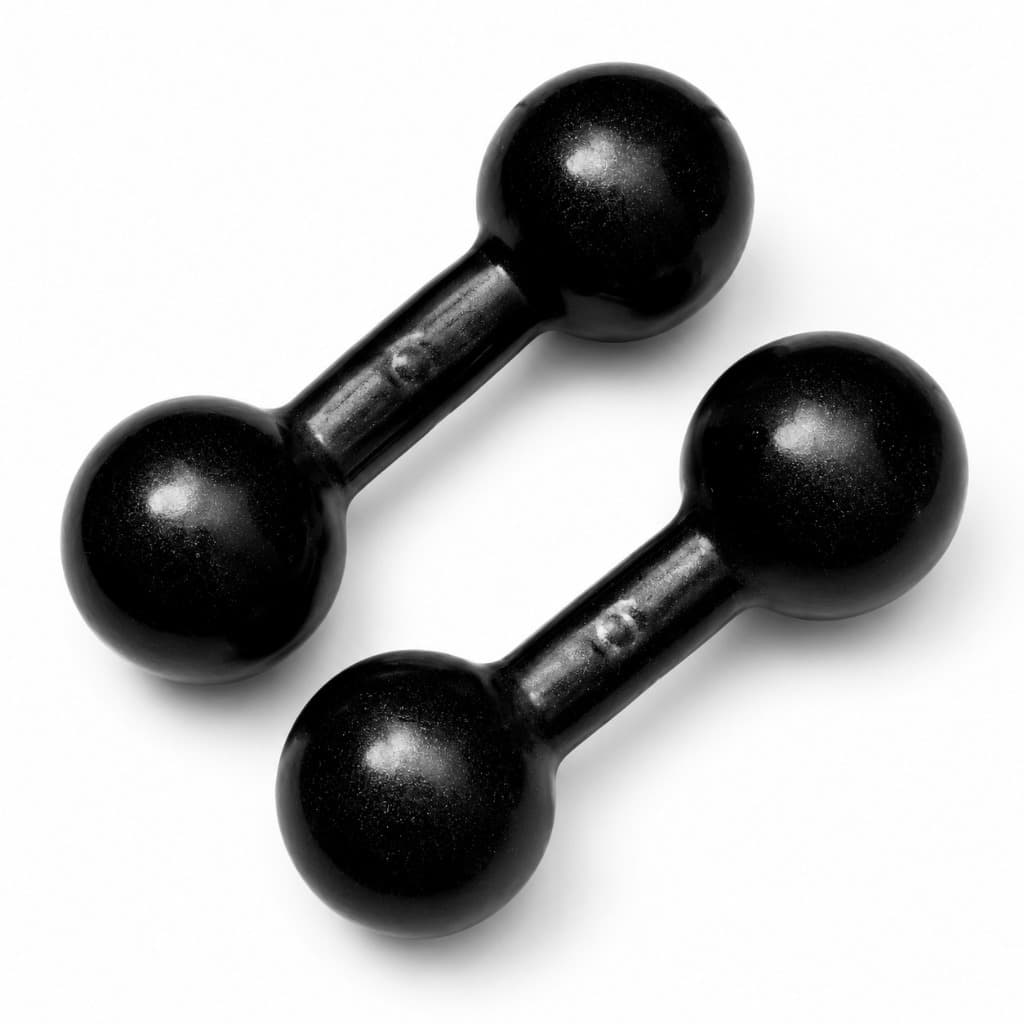 Kit 2 Halteres 6kg (Par) Musculação Academia Treino Peso Fitness Gym Exercícios Ferduor Físicos Esporte Fisioterapia