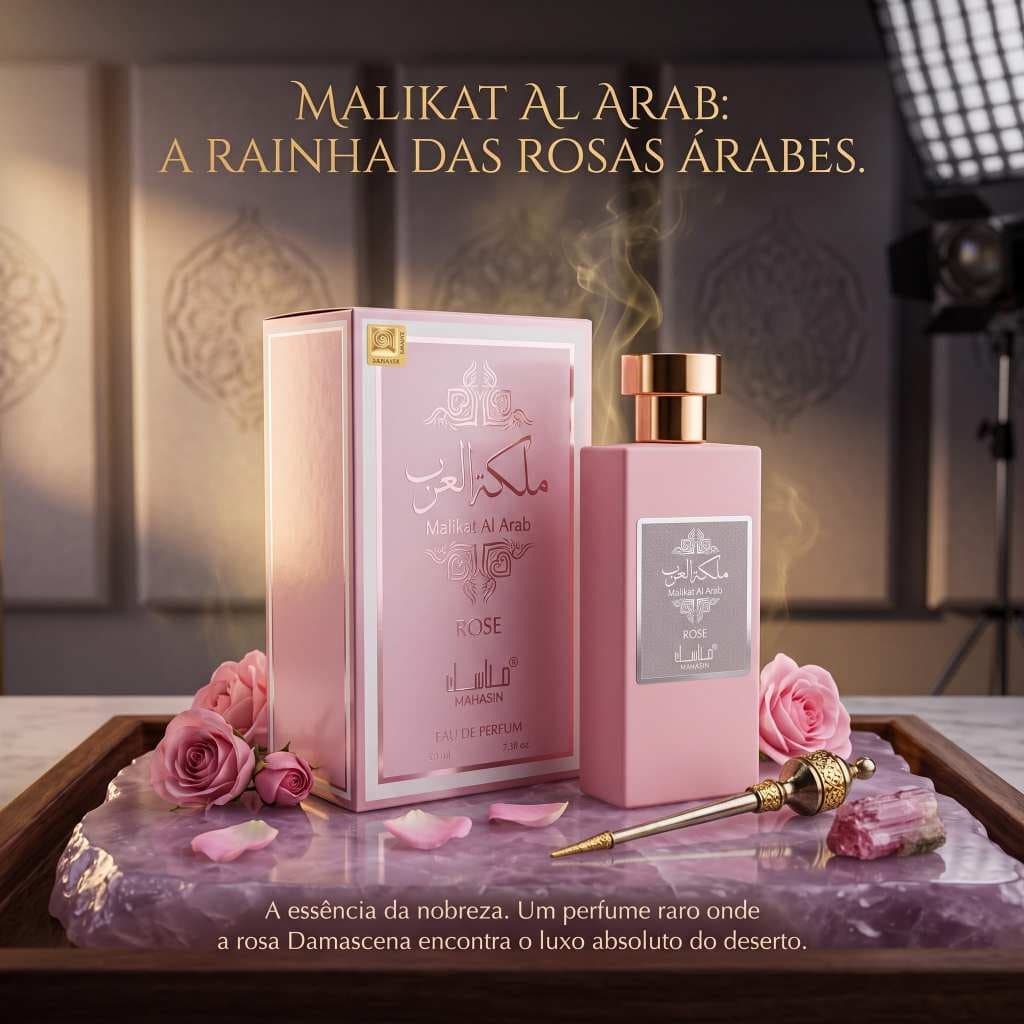 Perfume Árabe Manasik Malikat Al Arab Rose EDP 100ml Feminino Importado