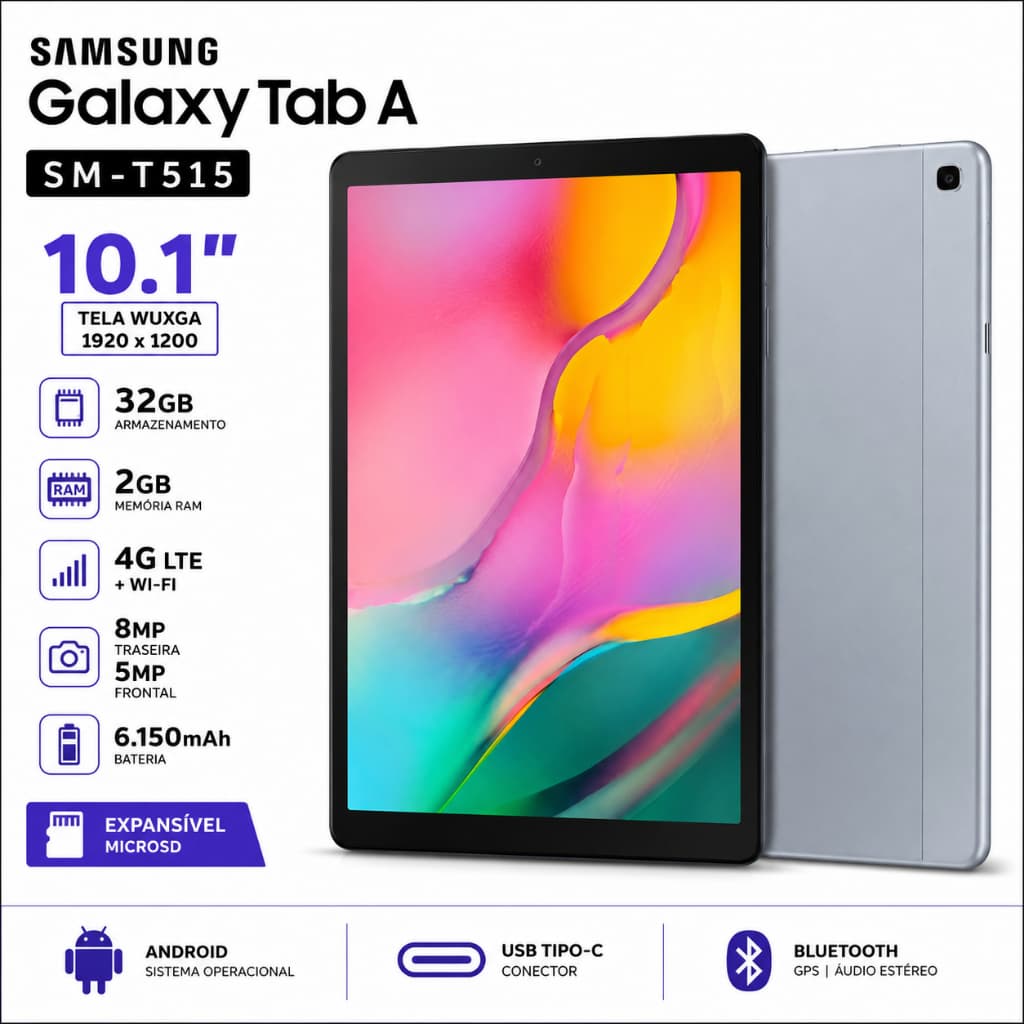Samsung Galaxy Tab A SM-T515 10.1" Wi-Fi 32GB Tablet Android