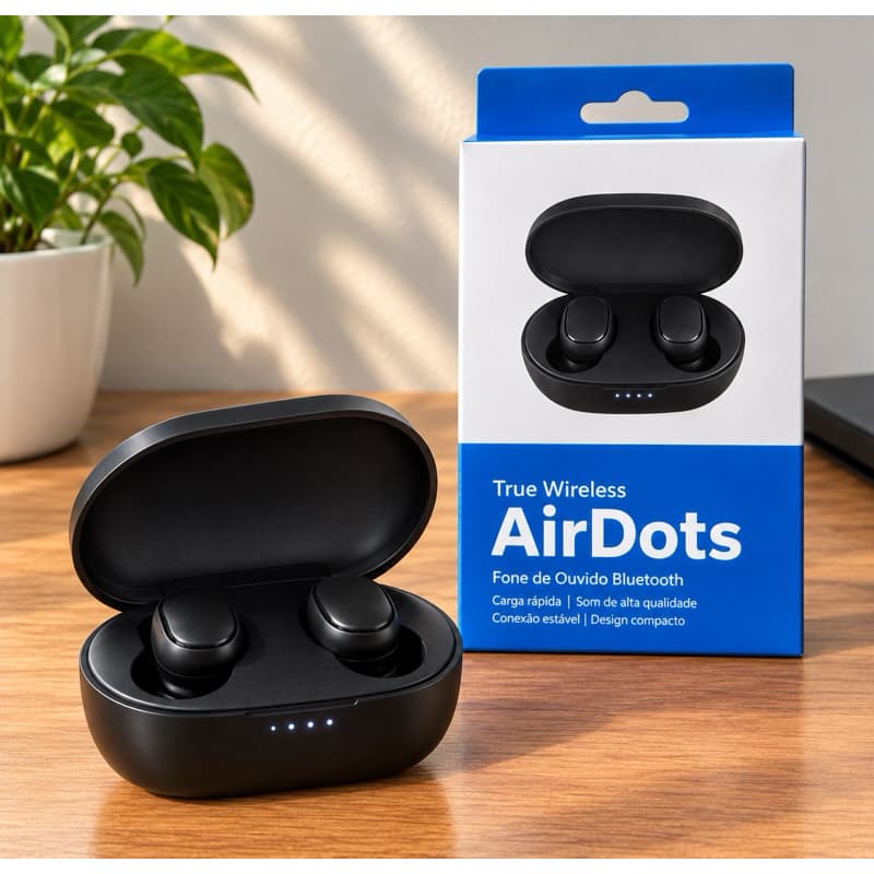 Fone Bluetooth TWS airdots Bluetooth fone sem fio