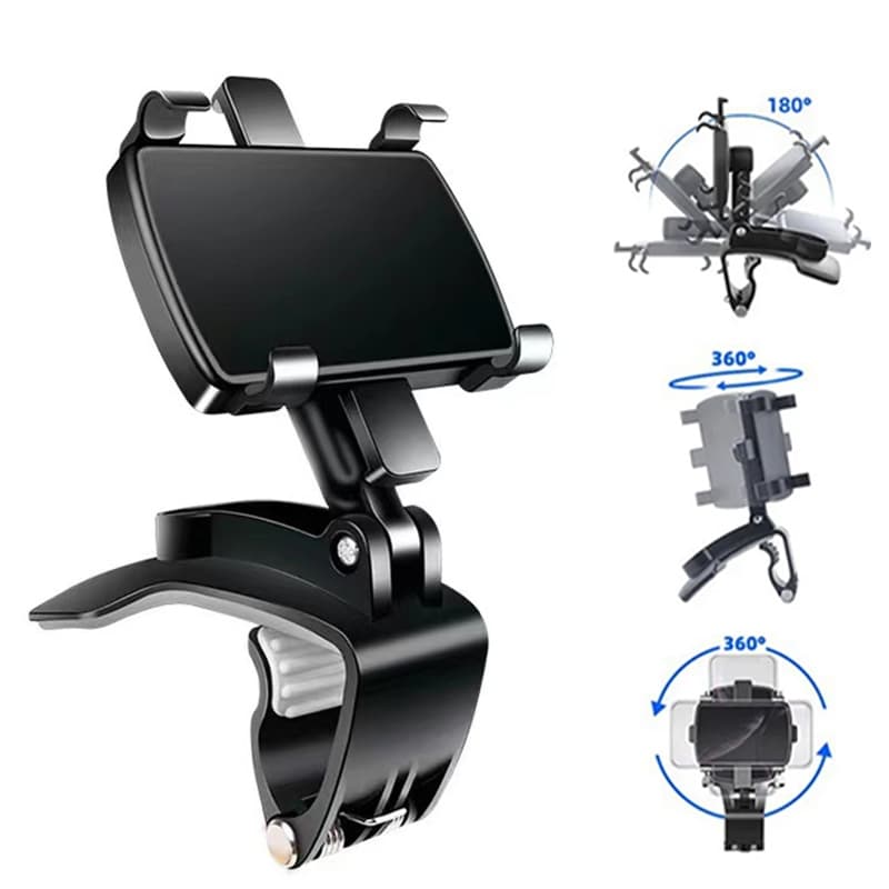Suporte Para Celular Carro Painel Retrovisor Veicular Universal Rotação 360 Graus Ajustável
