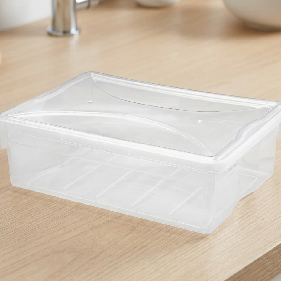 Caixa Organizadora 11L com Tampa Multiuso – Freezer, Cozinha, Festas, Pets e Salgados