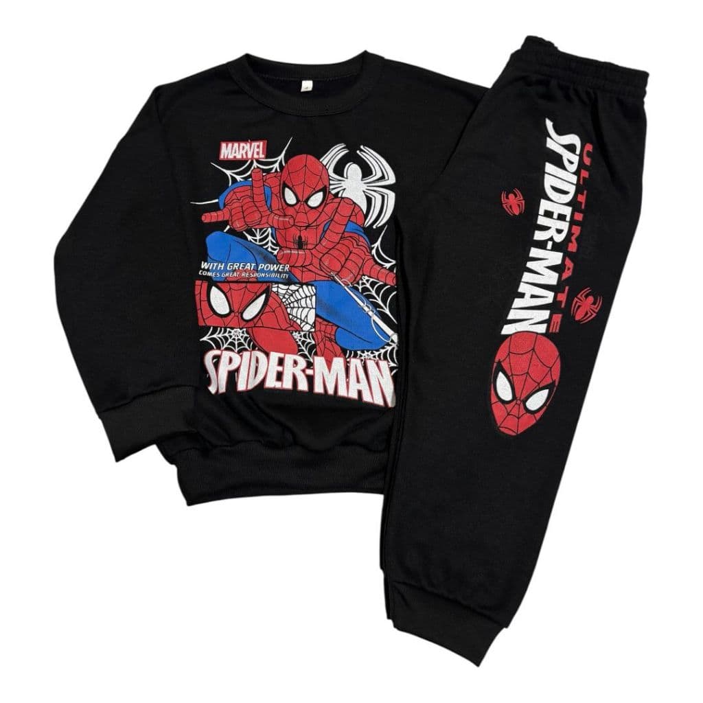 Conjunto de Moletom Flanelado Roupa Infantil de Inverno Para Menino