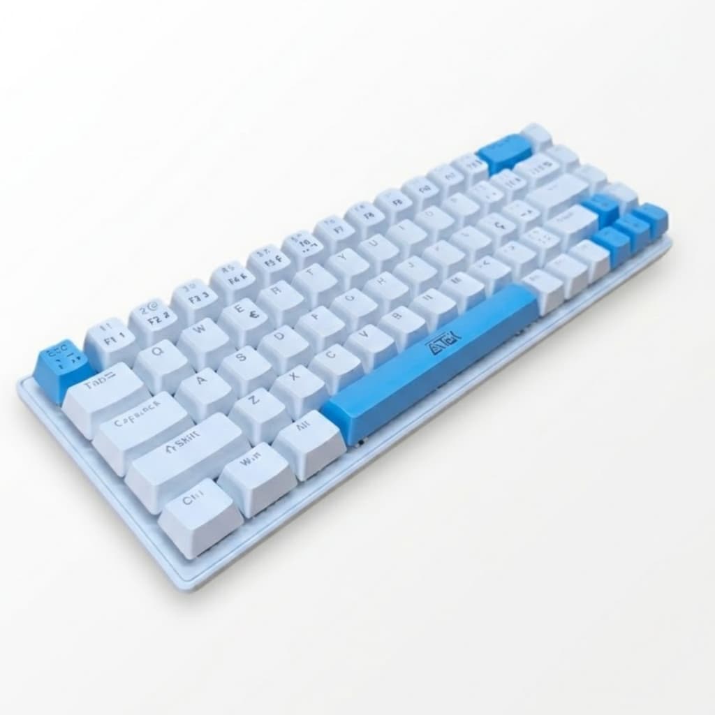 Teclado Mecânico Gamer 68 Teclas ABNT RGB USB Compacto Trabalho Jogos PC Notebook LED