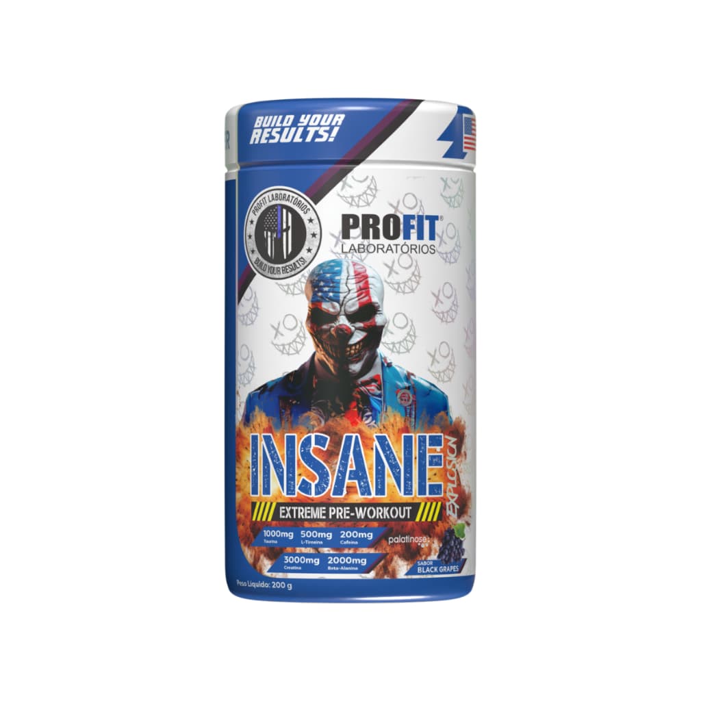 Pré Treino Insane Explosion 200g Profit Labs Energia Foco