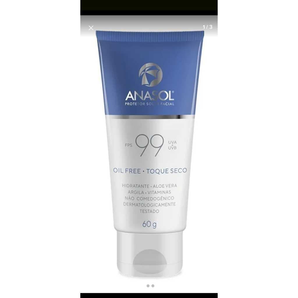 Anasol Protetor solar Facial FPS 99 60g