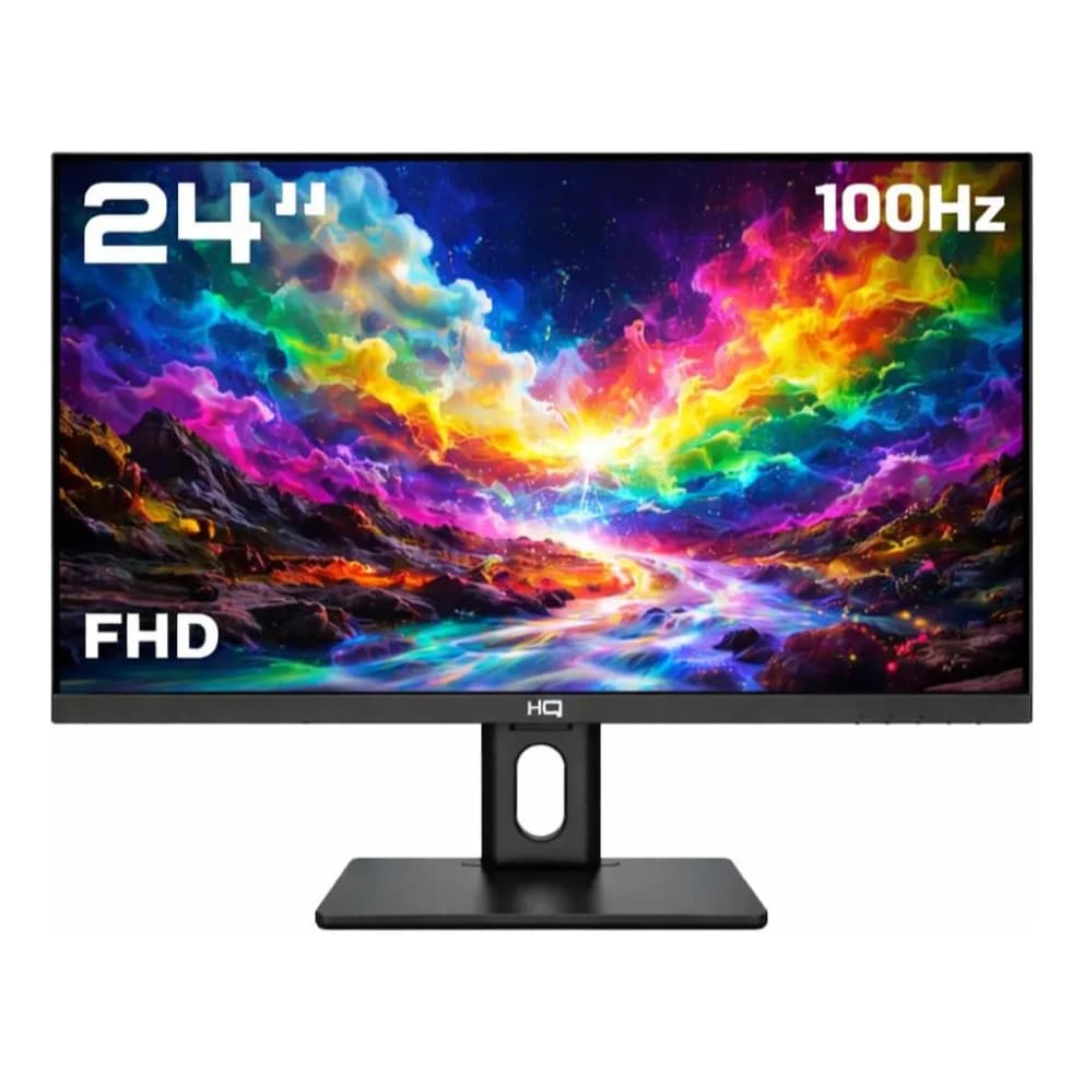 Monitor Gamer 24  Hq Pro, 100hz, Fullhd+ 1920x1080 Hdmi, Vga, Vesa Preto 127/220v