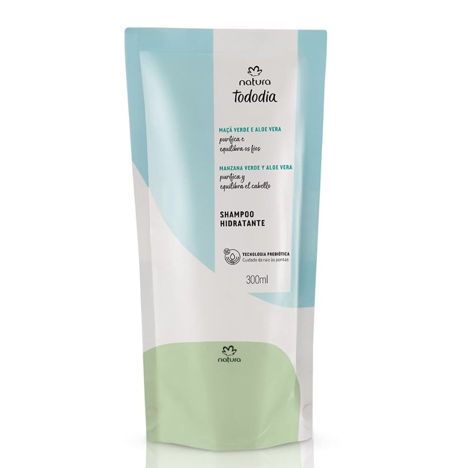 Refil Shampoo ou Condicionador Hidratante Maçã Verde e Aloe Vera 280ml - Natura
