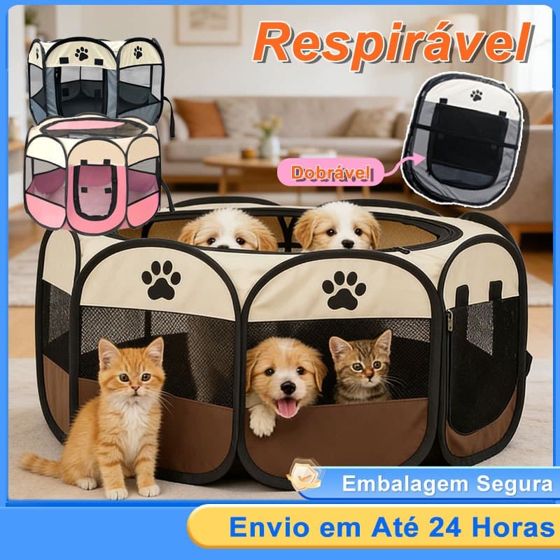 Casinha Tenda para Pets Dobrável | Grande Portátil | Tecido Oxford Respirável | 3 Cores | Para Cães/Gatos | Tamanhos M/G