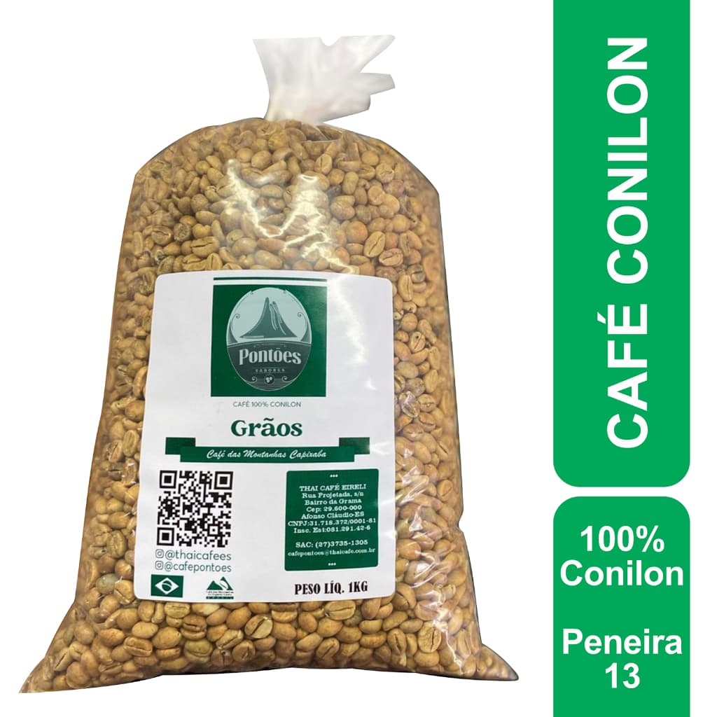 Café Conilon em Grãos Cru 10kg - Café Pontões
