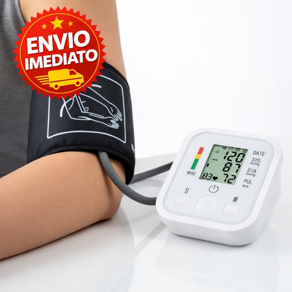 Aparelho Medidor de Pressão Arterial Digital de Braço Automático Detecção de Arritmia Fácil de Usar