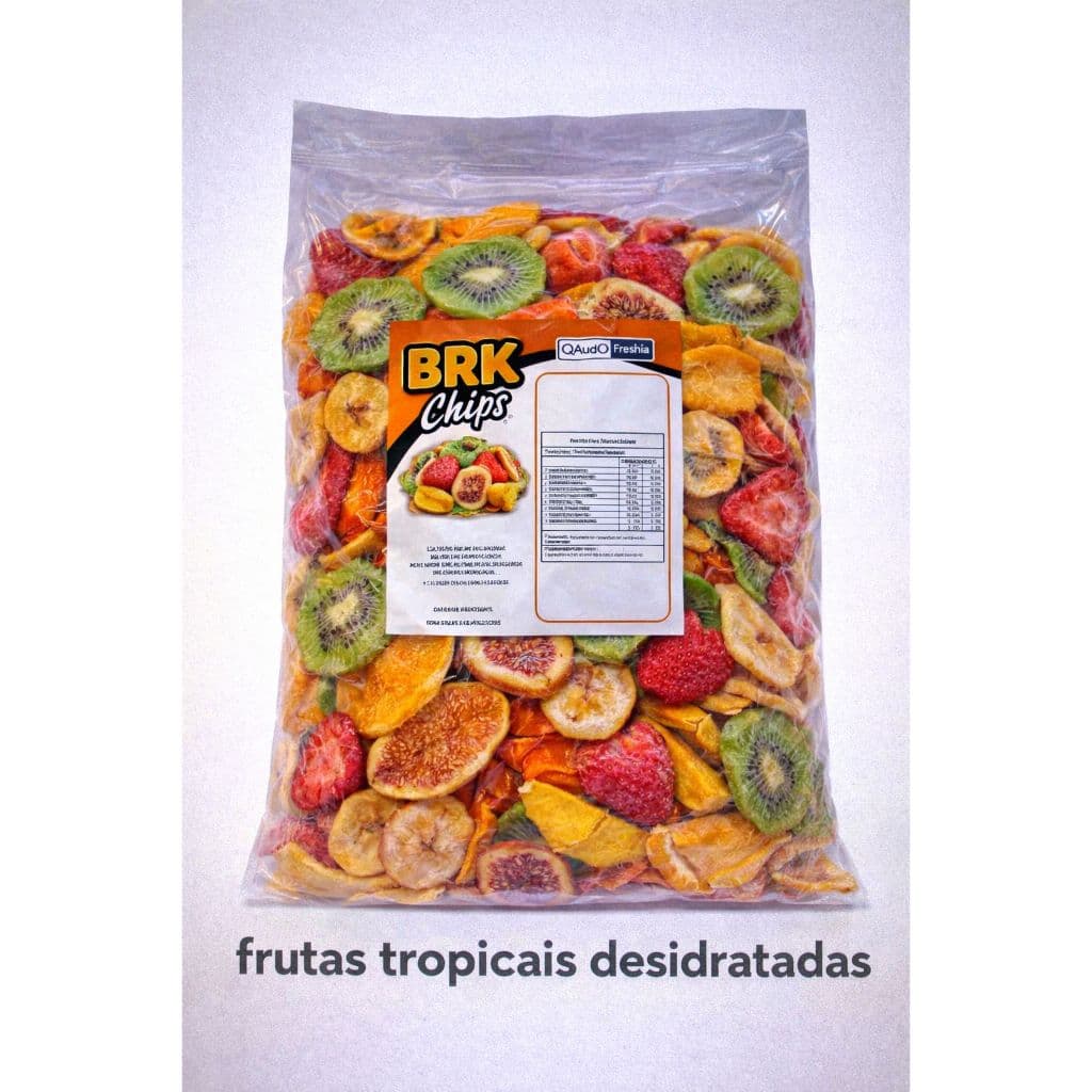 Frutas Tropicais Liofilizadas Crocantes | Snack Saudável Natural | Sem Açúcar | BRK Chips