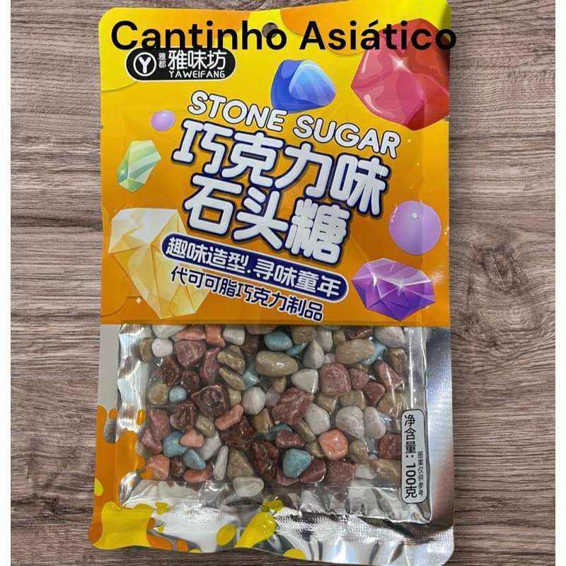 Bala de Chocolate ou Iogurte em formato de Pedra importado