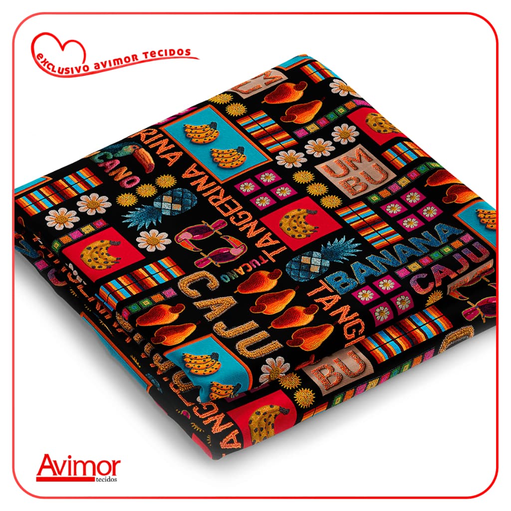 Tecido Sarja Impermeavel 3d Arte Tropical Mesa 100% Algodão Bolsas Luxo Confecção Fina Patchwork
