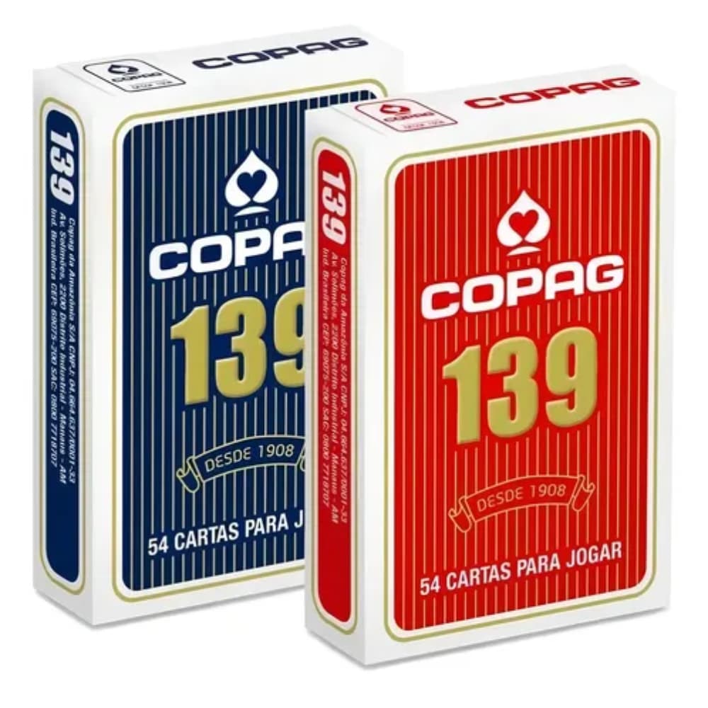 Baralhos Copag 139 Jogo de Cartas Família com 54 Cartas (Primeira Linha)