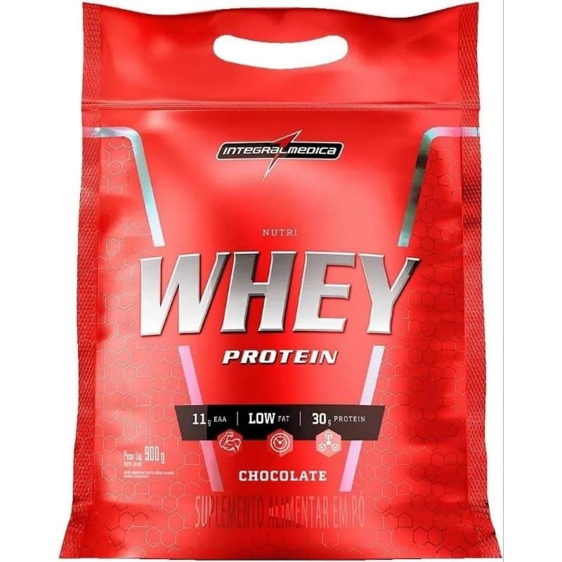 Nutri Whey Protein Refil 900g - Integralmedica chocolate