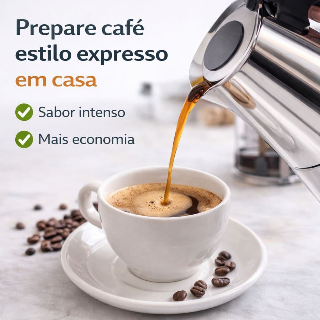 Cafeteira Italiana 09 Xícaras Inox 450ml  Moka Café Expresso