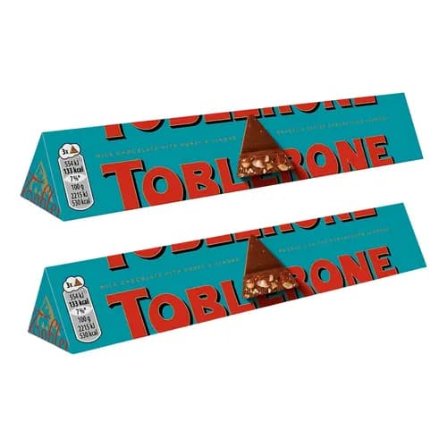 Kit 2 Toblerone Crunchy Almond 100g Importado suíça