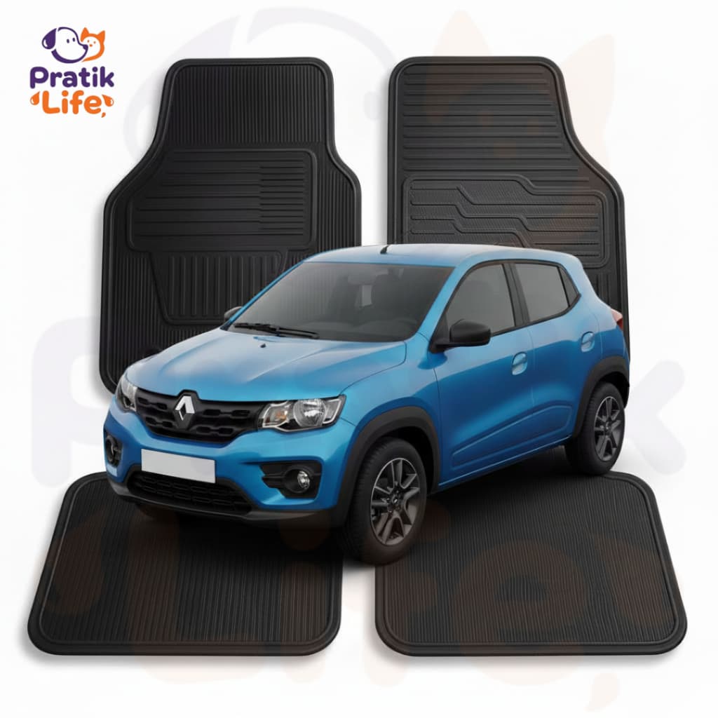 Tapete Automotivo Renault Kwid Borracha Lavável Encaixe Perfeito Produto Nacional