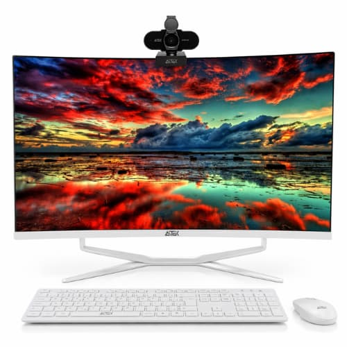 Computador All in One 27" Curvo Full HD i5 16GB 512GB Completo com Teclado Mouse Sem Fio Webcam