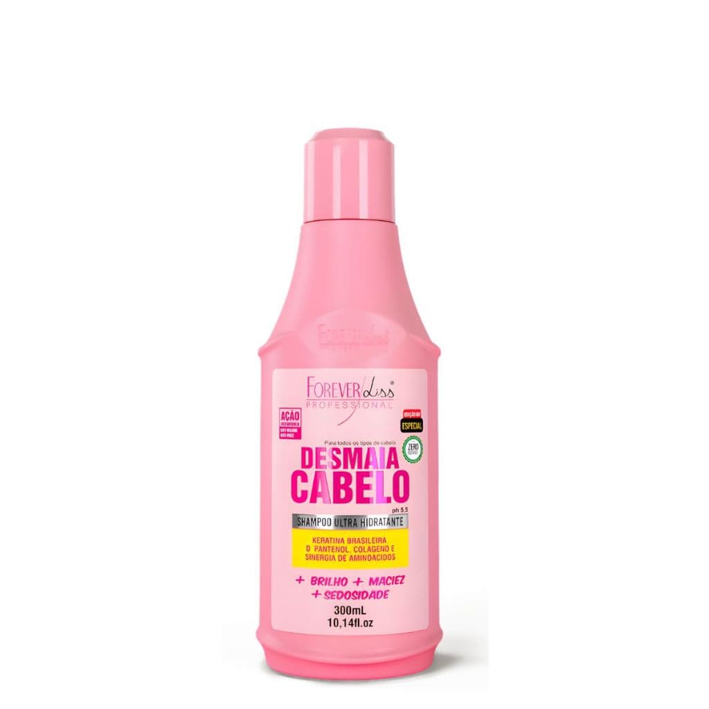 Shampoo Desmaia Cabelo Forever Liss 300ml Ultra Hidratante – Brilho, Maciez e Controle de Frizz