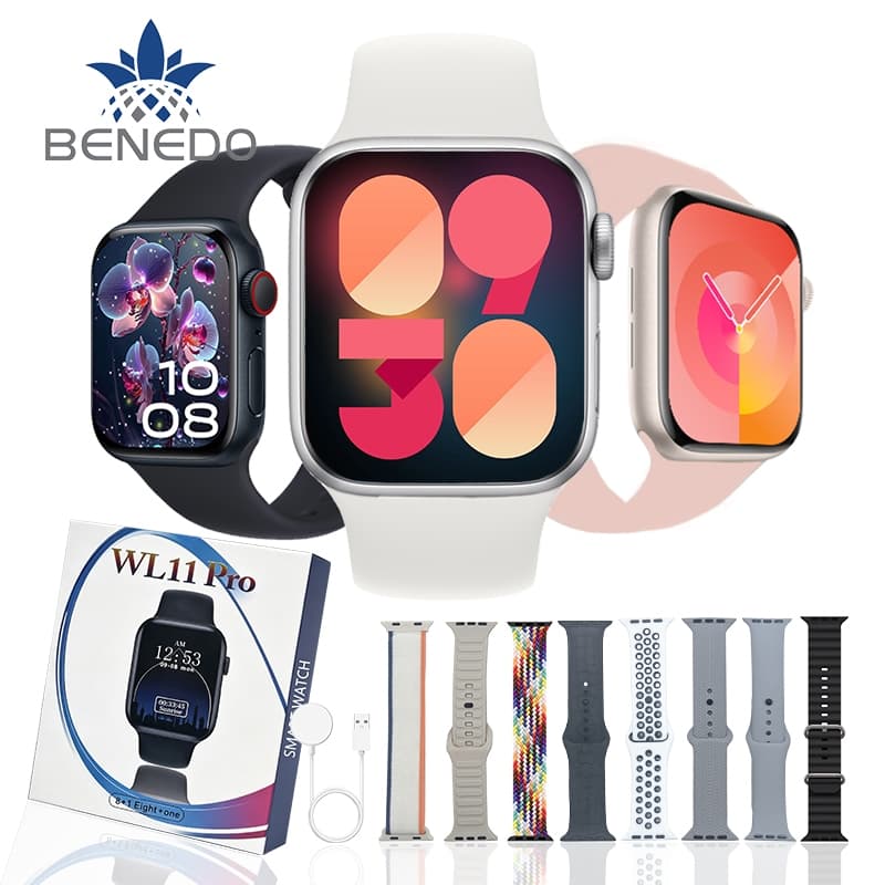 Smartwatch  WL11 PRO 47mm GPS séries11 2026 com 8 pulseiras Gps esportes Inteligent Relógio  unisex