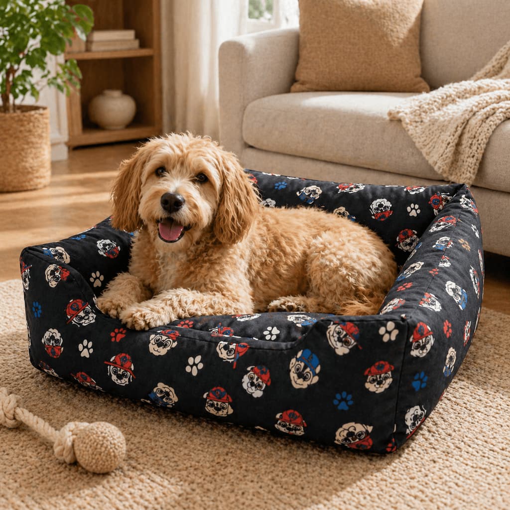 Cama Pet Caminha Para Cachorro Gato Casinha Pequeno Médio Grande Porte Lávavel Com Zíper 58x58cm