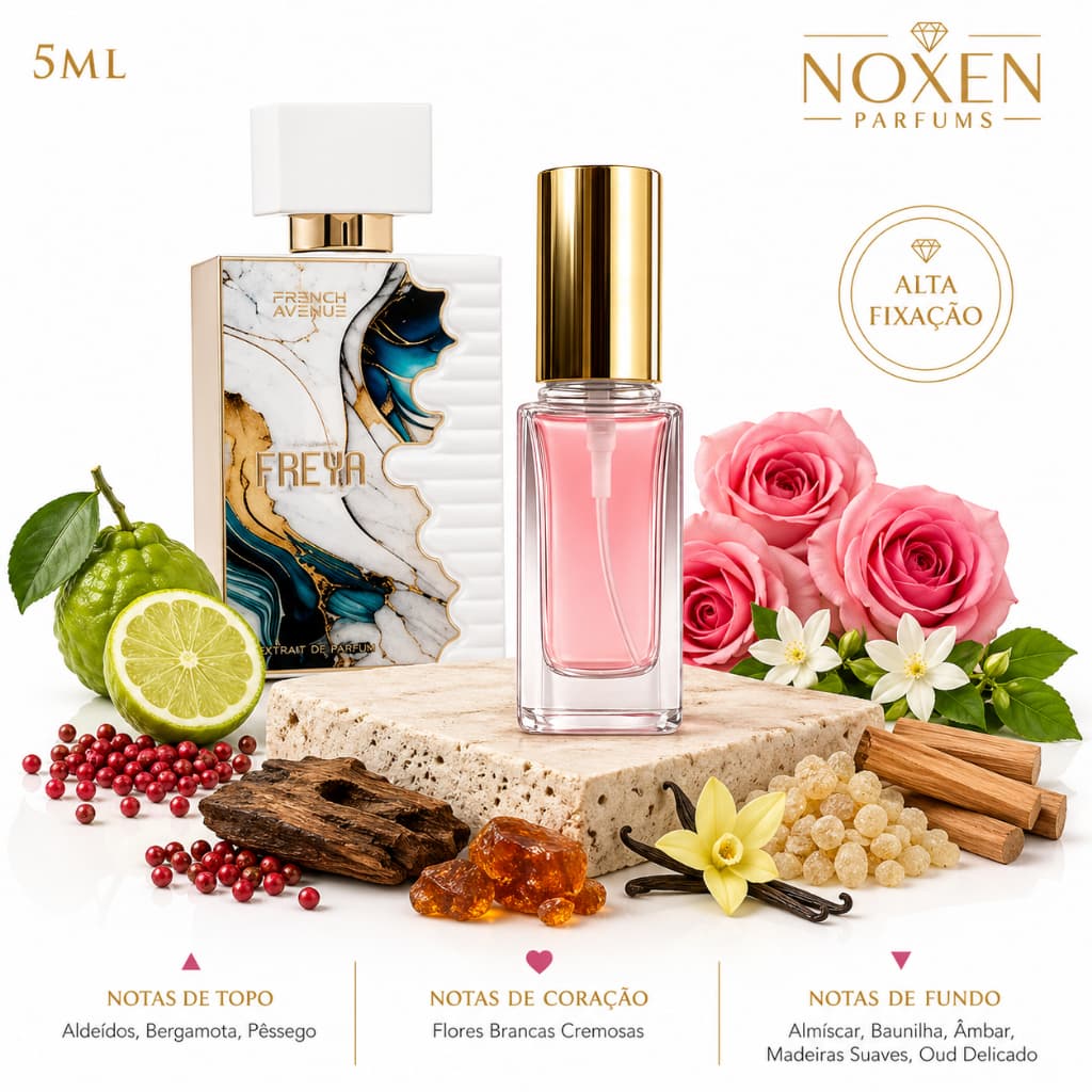 Perfume Feminino 5ml Premium Vidro Spray Freya Elegante Importado
