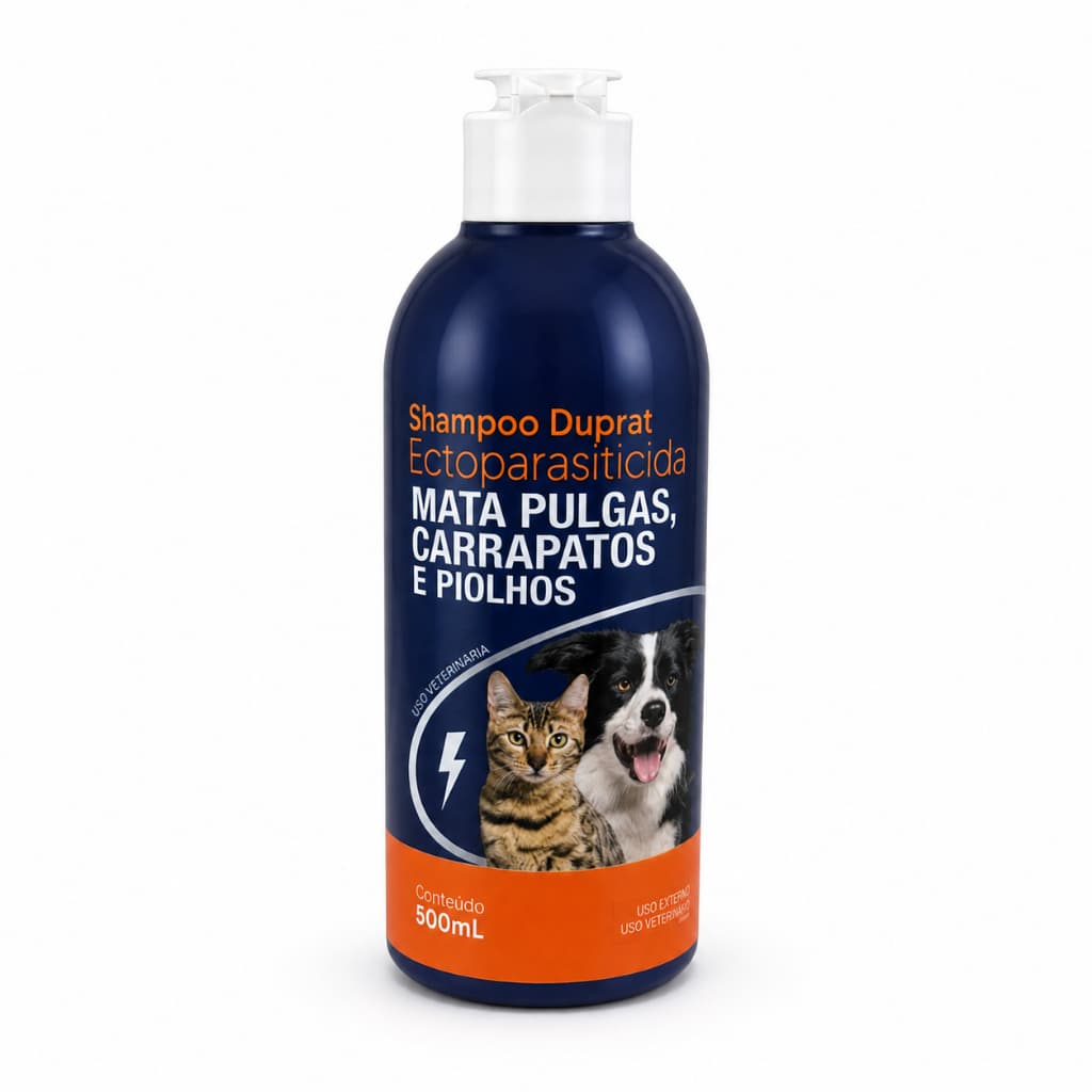Shampoo Antiparasitário para Cães e Gatos - 500ml