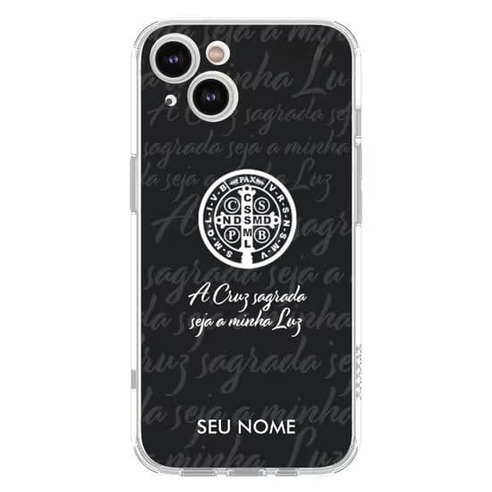 Capinha de Celular Cruz Sagrada seja a minha luz São Bento Delicada-Diversos Celulares