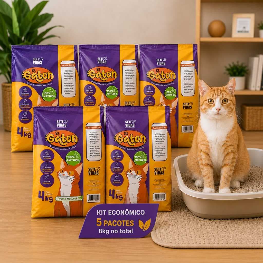 Areia Sanitária Higiênica Para Gatos Anti Odor El Gaton 20kg Total