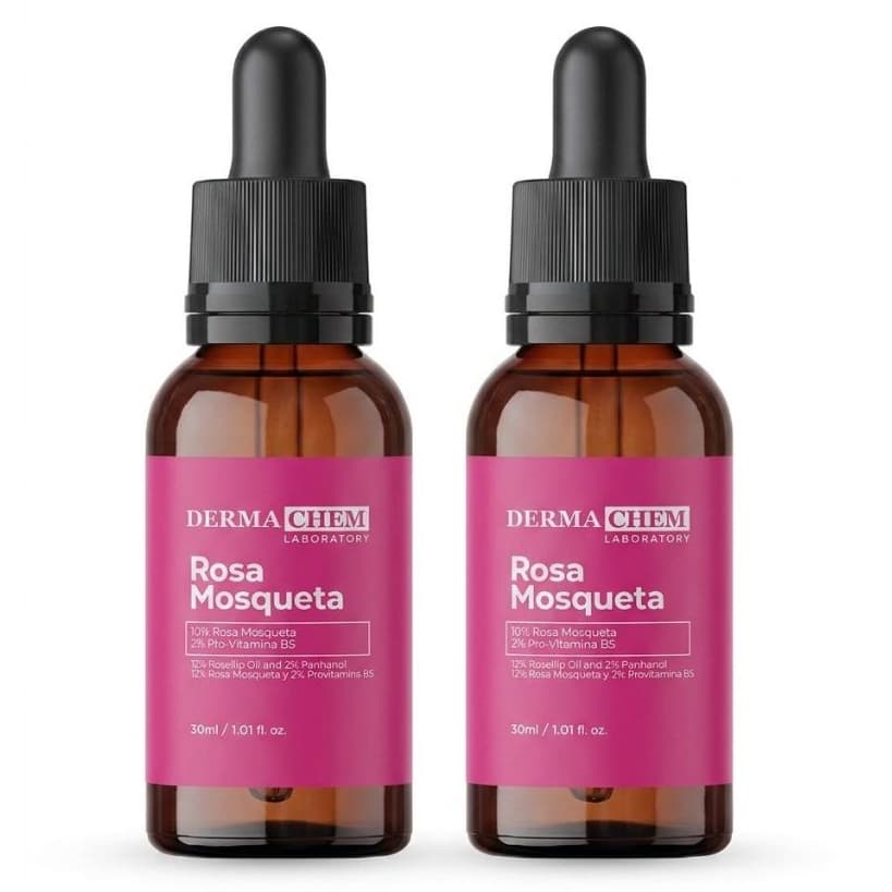 Kit Sérum Facial Rosa Mosqueta Anti-Idade Clareador De Manchas Antirrugas 2 Unidades