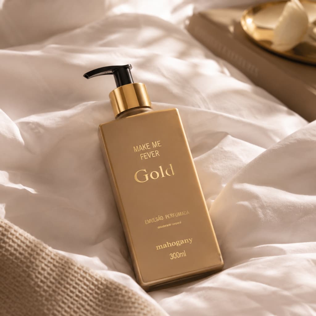 Hidratante Perfumado Make Me Fever Gold Mahogany 300ml