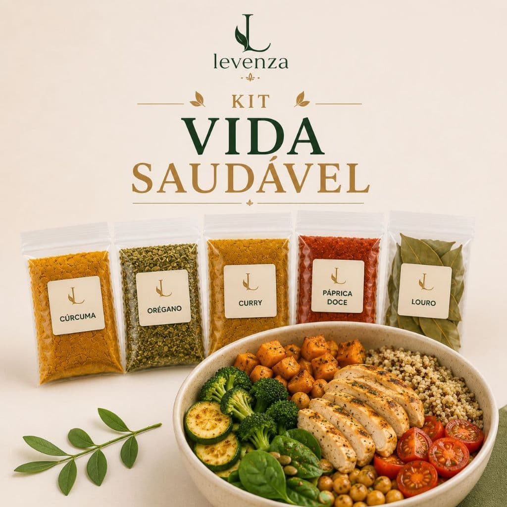 Kit Vida Saudável 5x100g Temperos e Condimentos para Legumes Frango e Receitas Leves
