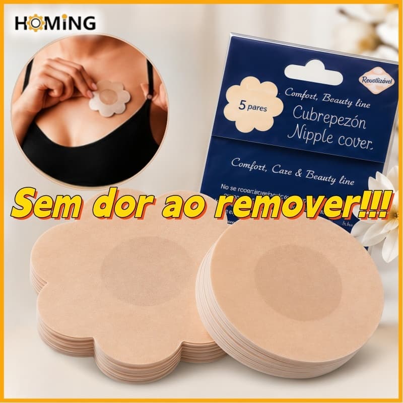 200 Pçs Tapa Seios Invisivel Adesivo Protetor para Tampar Mamilos Aureola Ultrafino Anti-Atrito