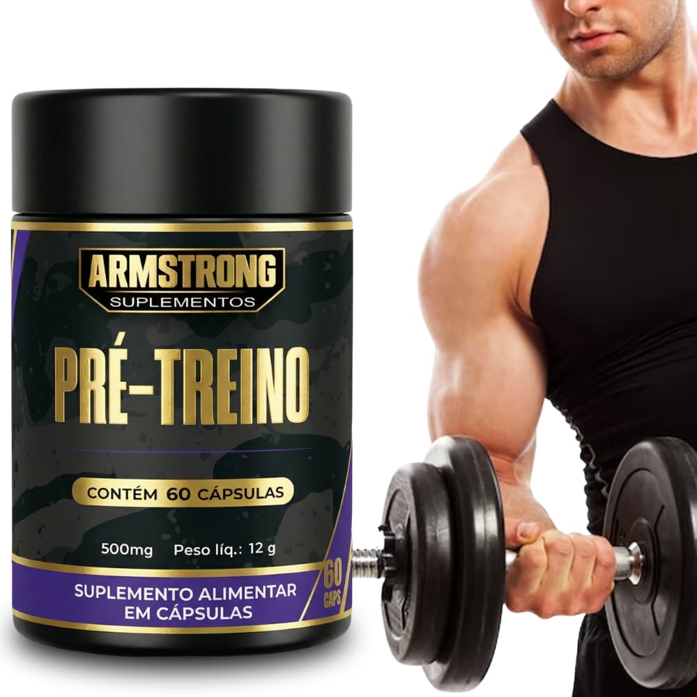 Pré-Treino Premium Com Guaraná Beterraba Gengibre | Armstrong Suplementos Envio Imediato
