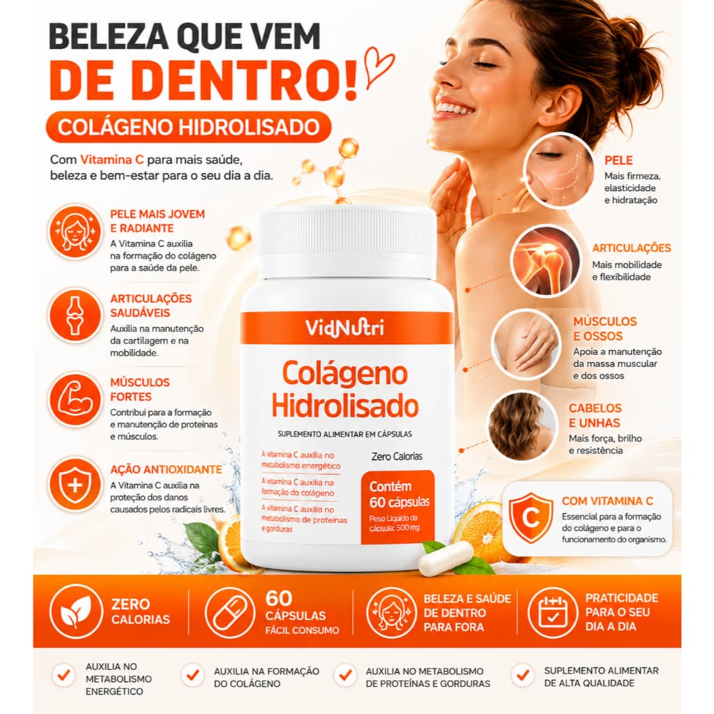 Colageno Hidrolisado com Vitaminas - VIDNUTRI