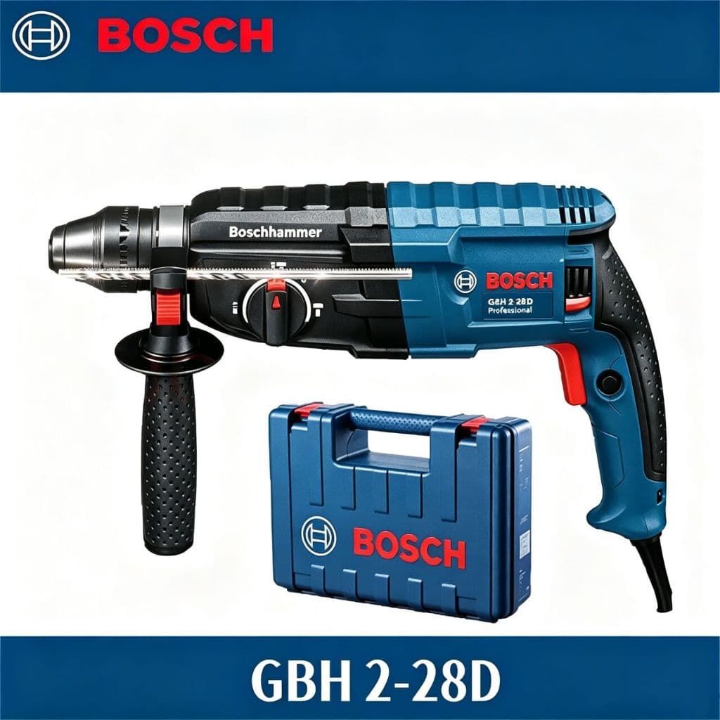 Furadeira de Impacto Rotativa Bosch GBH 2-28D Original Profissional Furadeira Parafusadeira 1560W