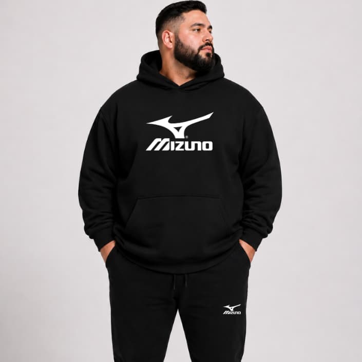 Conjunto Moletom Com Capuz e Bolso Calça Plus Size G1 AO G5 Masculino Lançamento