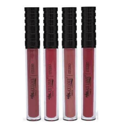 Batom Líquido Matte Nude 30 Horas 651 a 654 Max Love 4 unidades de 4ml