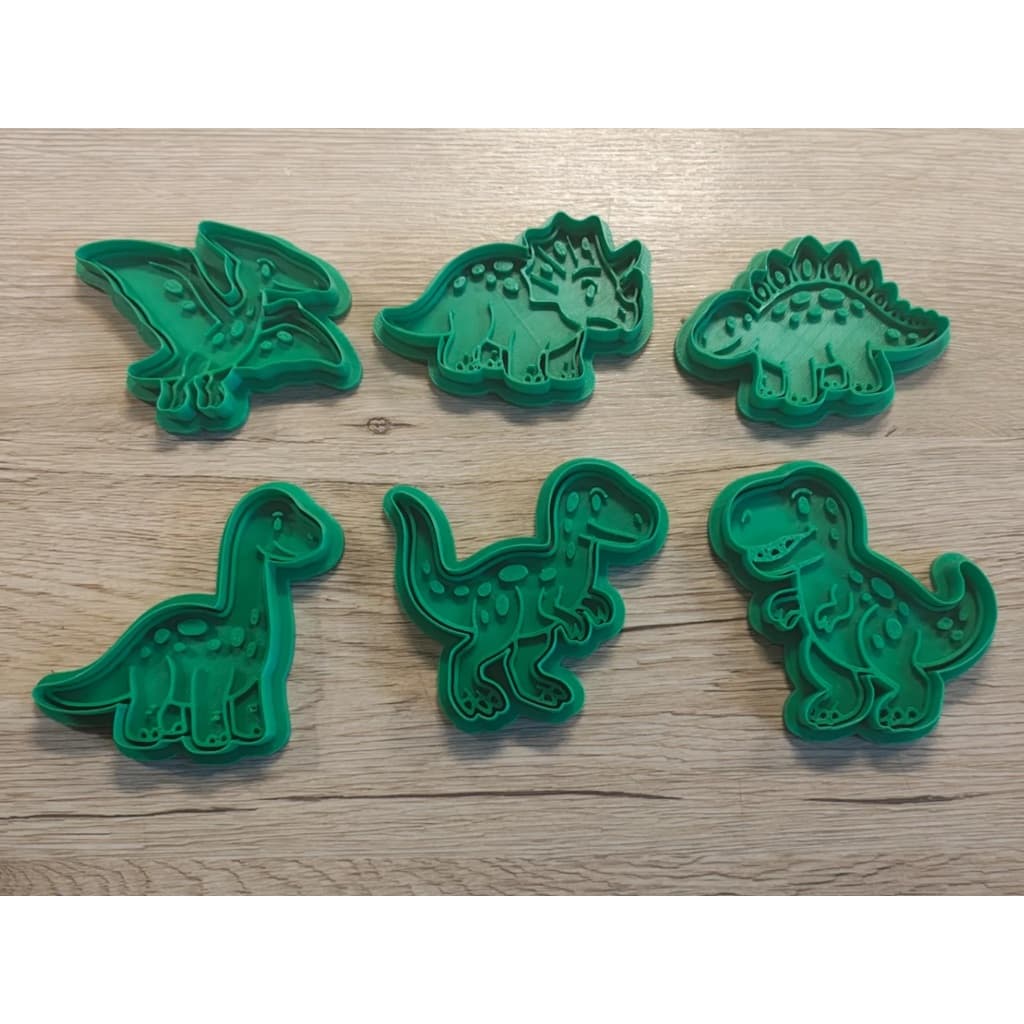 Kits Formas Forminhas para Cortador de Biscoitos Biscuit Massinha de modelar Dinos Dinossauros