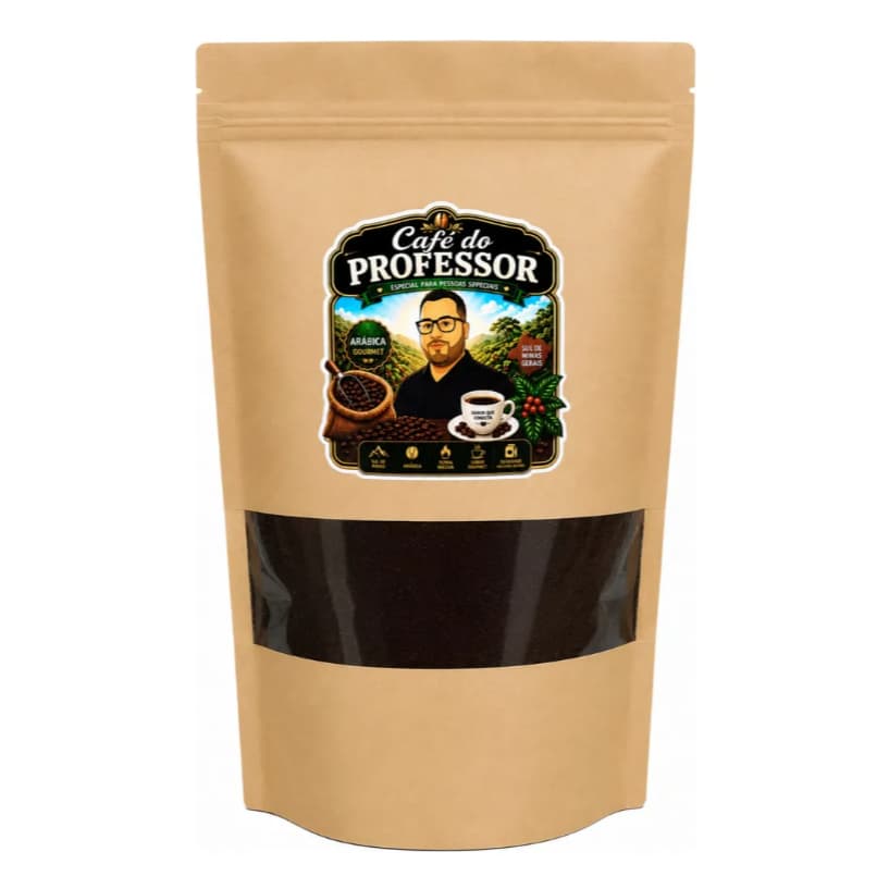 Café Gourmet Do Professor Sul De Minas em Grãos 250g, 500g, 1kg