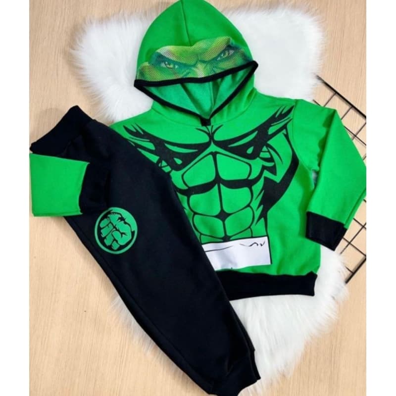 Conjunto Frio hulck/Conjunto Moletom Personagens/ Conjunto Animado Hulck
