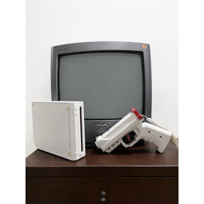 Pistola para Controle Nintendo Wii Wiimote Gun – Grip Zapper com Gatilho funcional